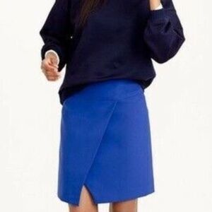 J Crew Crossover Skirt - Royal Blue Size 12